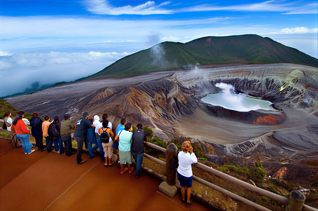 Combo Tour: Parco Nazionale del Vulcano Poás – Tour del Caffè Doka – Giardini della Cascata La Paz