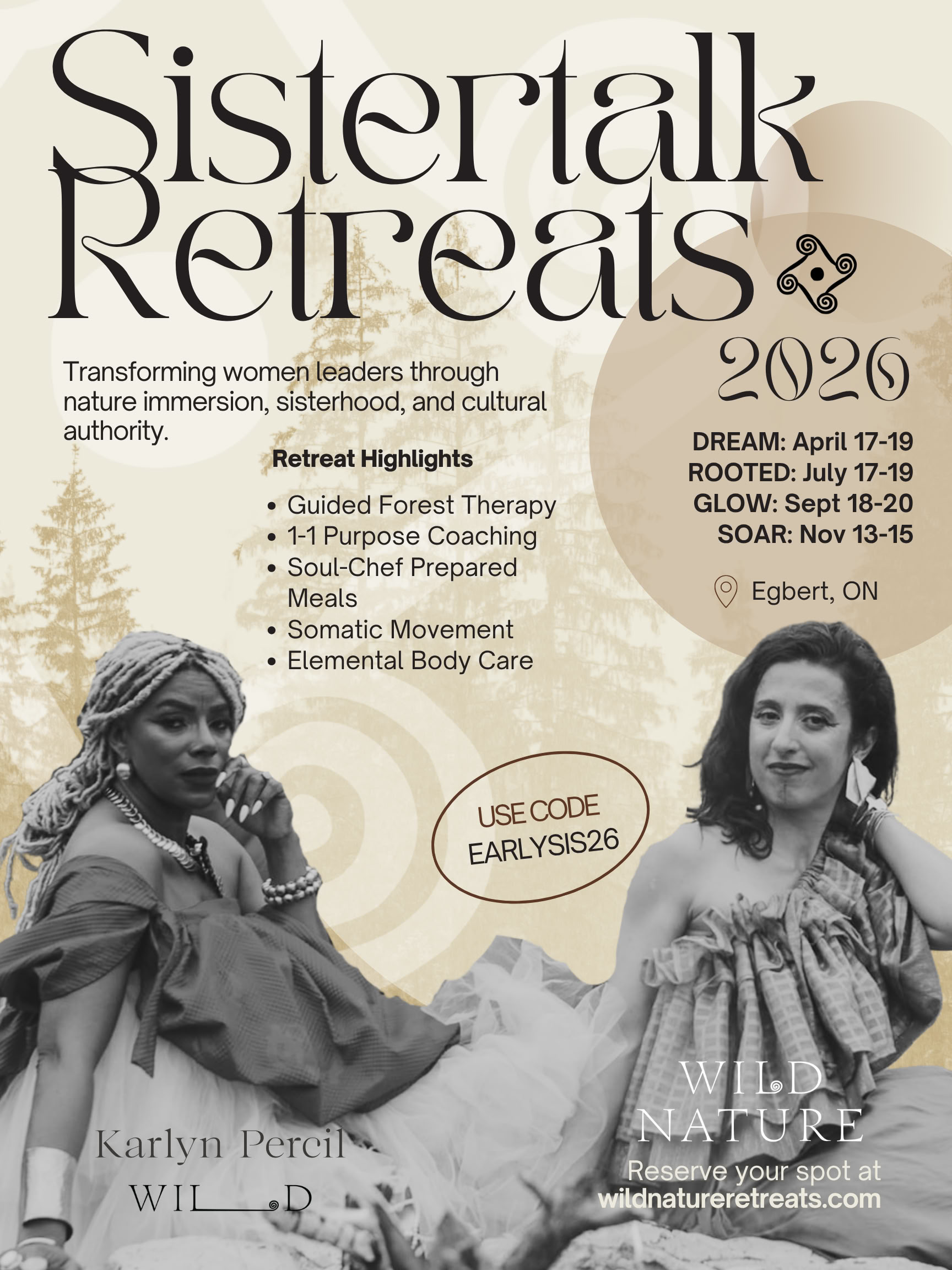 Sistertalk Retreats - LATE SUMMER GLOW: Ritiro degli Elementi Minerale/Natura — Wild Nature Retreats
