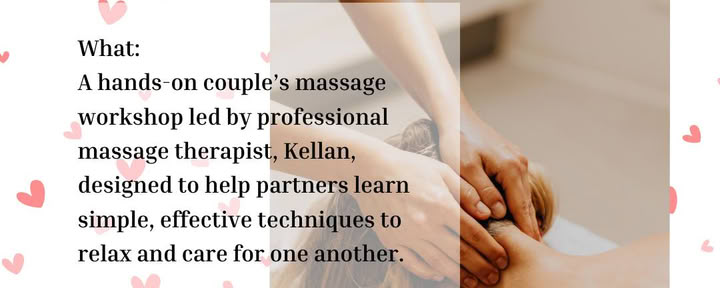 Lezione di massaggio di coppia con Kellan Cox