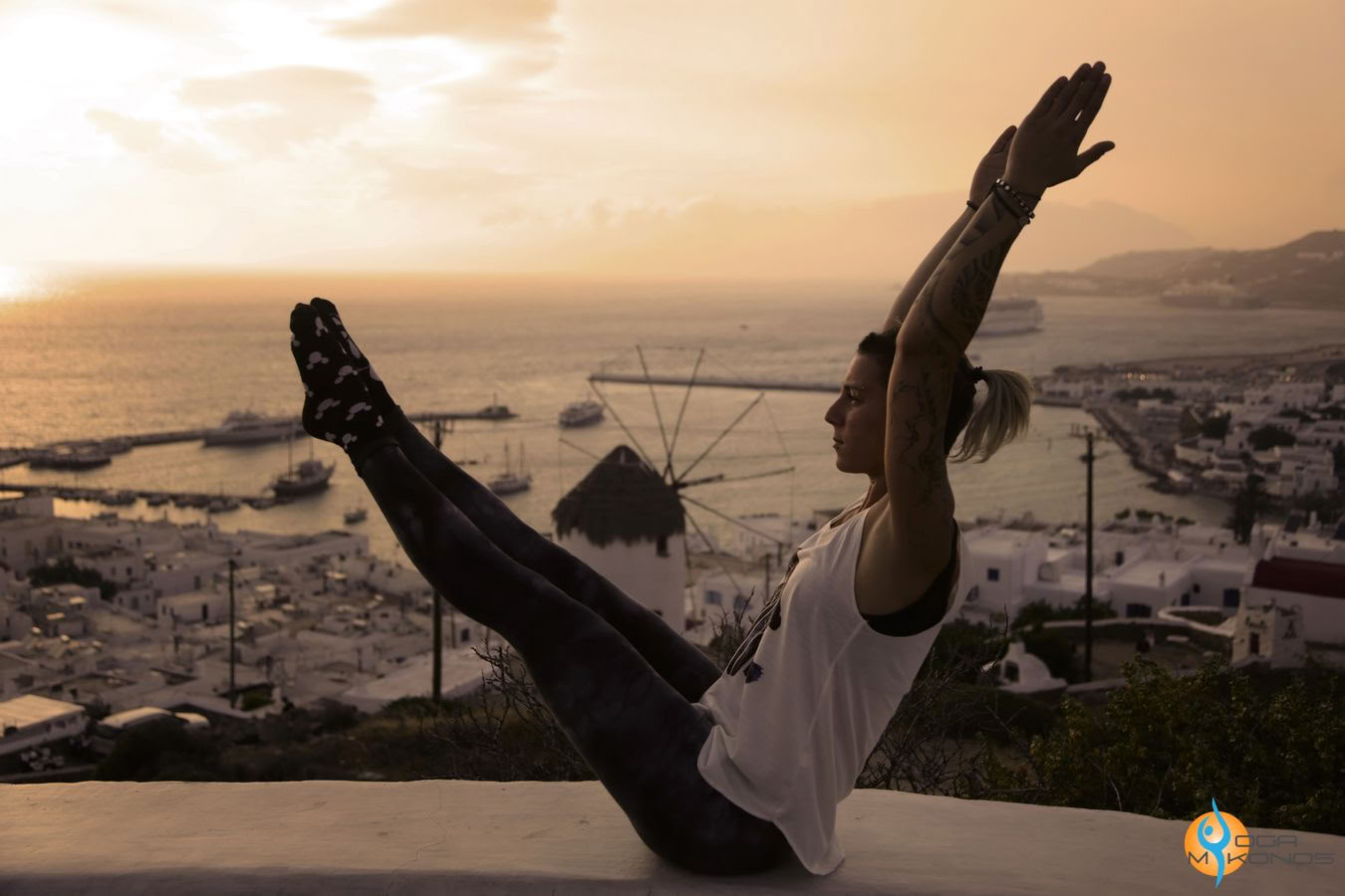 Yoga al tramonto