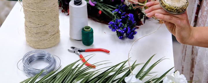 Workshop di corone floreali