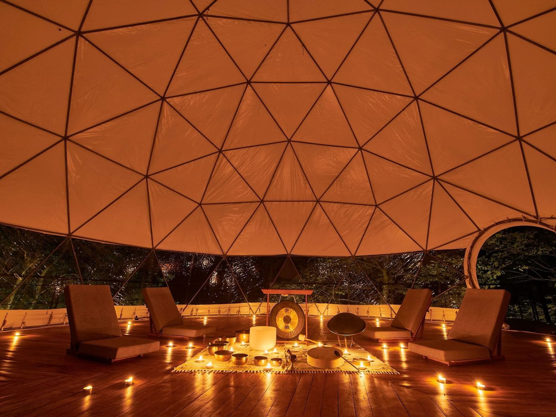 Sound Journey con Gong e Ciotole di Cristallo nella Cupola