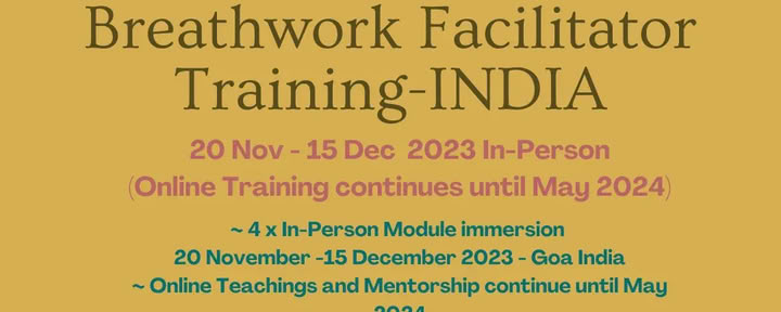 Formazione per Facilitatori di Breathwork Terapeutico - INDIA — Evolve Breath Body ™ – Modulo 1
