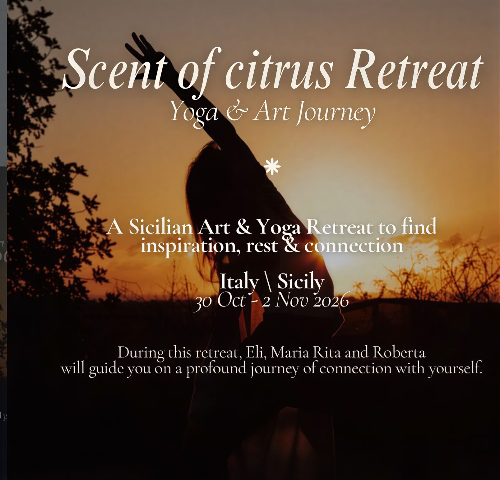 Scent of citrus Ritiro - yoga&art jorney