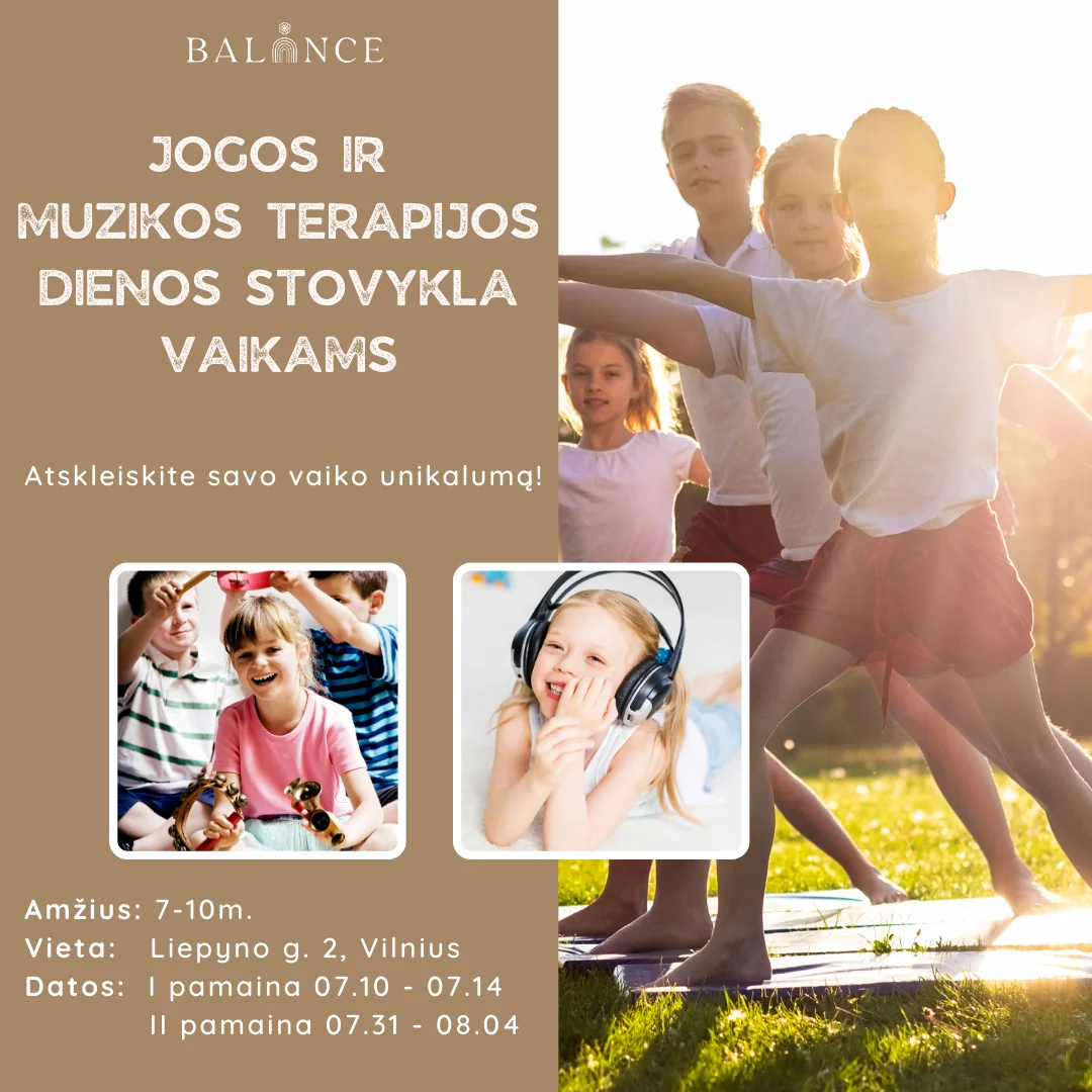 Yoga e Musicoterapia Day Camp per Bambini – 07.10 - 07.14 (Kotryna and Birutė)