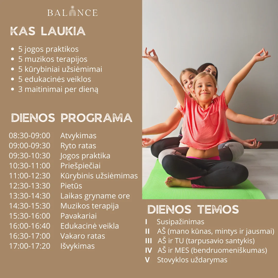 Yoga e Musicoterapia Day Camp per Bambini – 07.10 - 07.14 (Kotryna and Birutė)