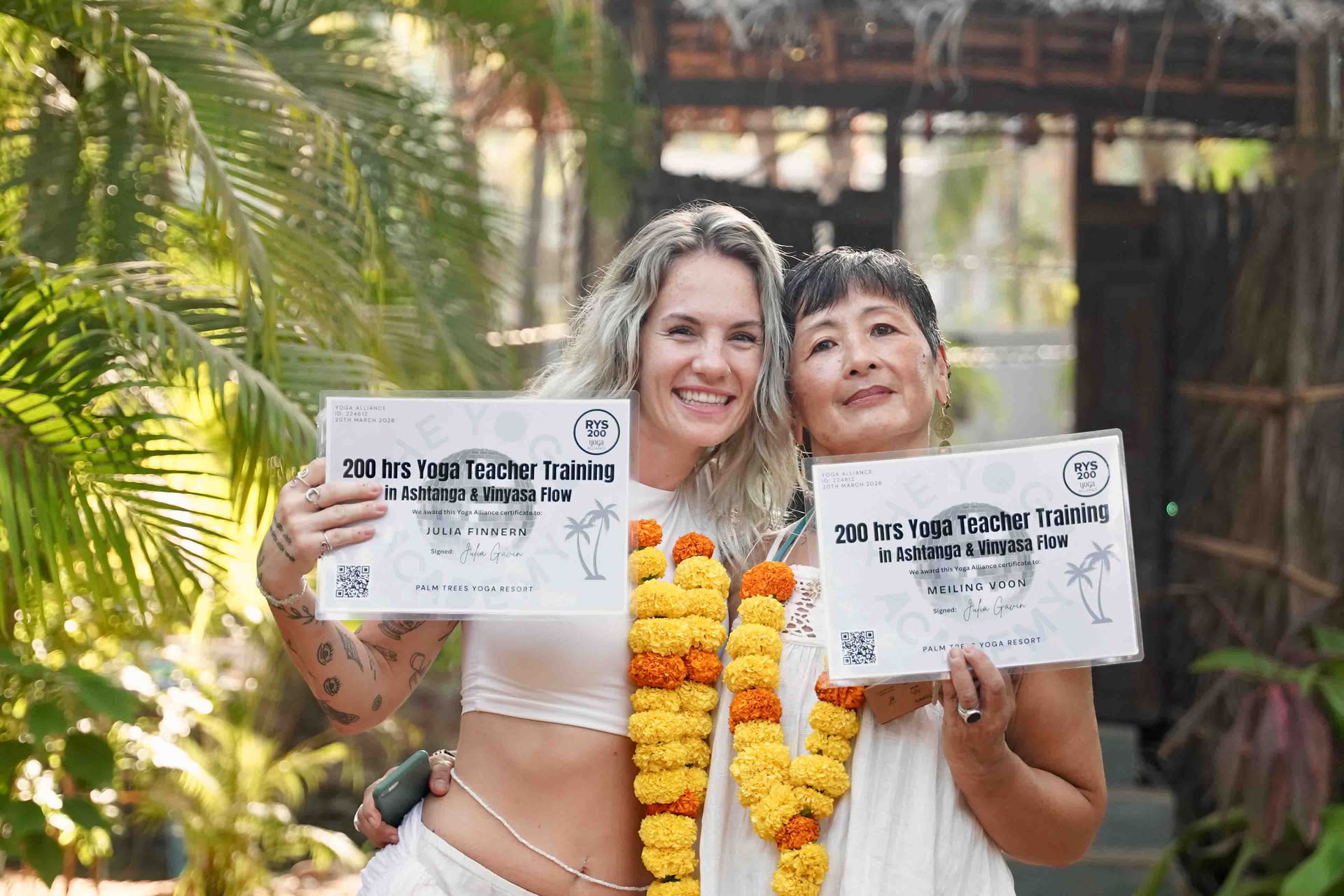Formazione insegnanti di yoga di 200 ore Goa India
