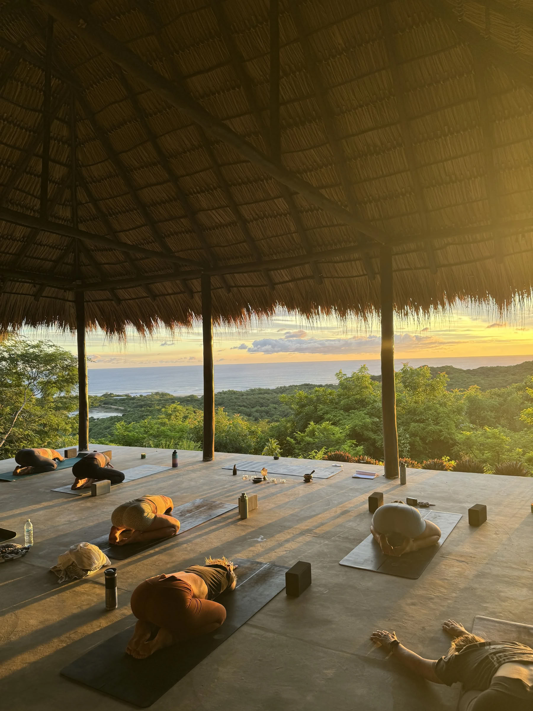 Lezione di Yoga a Popoyo, Nicaragua