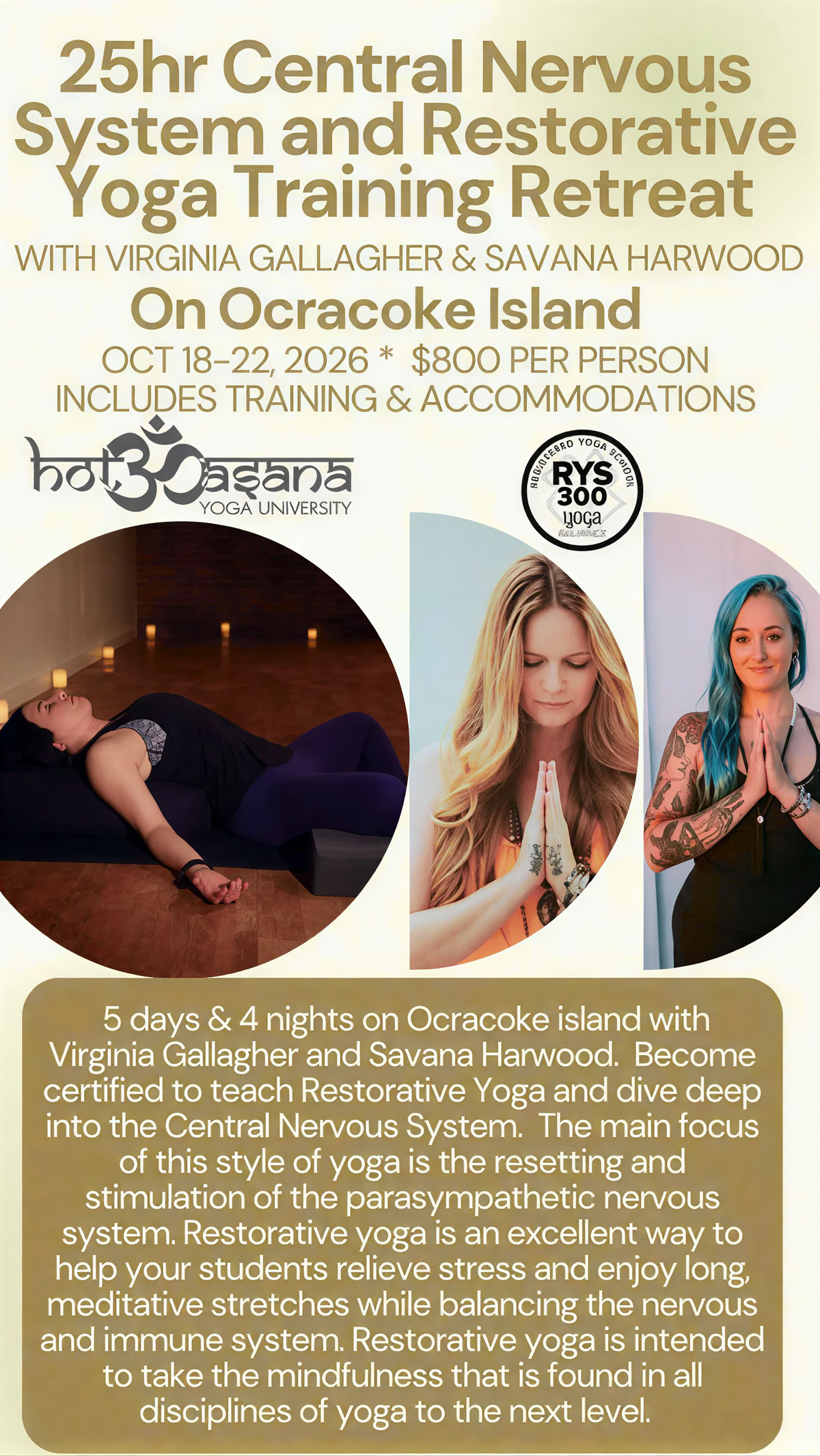 15 Ore | Formazione Insegnanti di Hot Yoga | Southern Pines