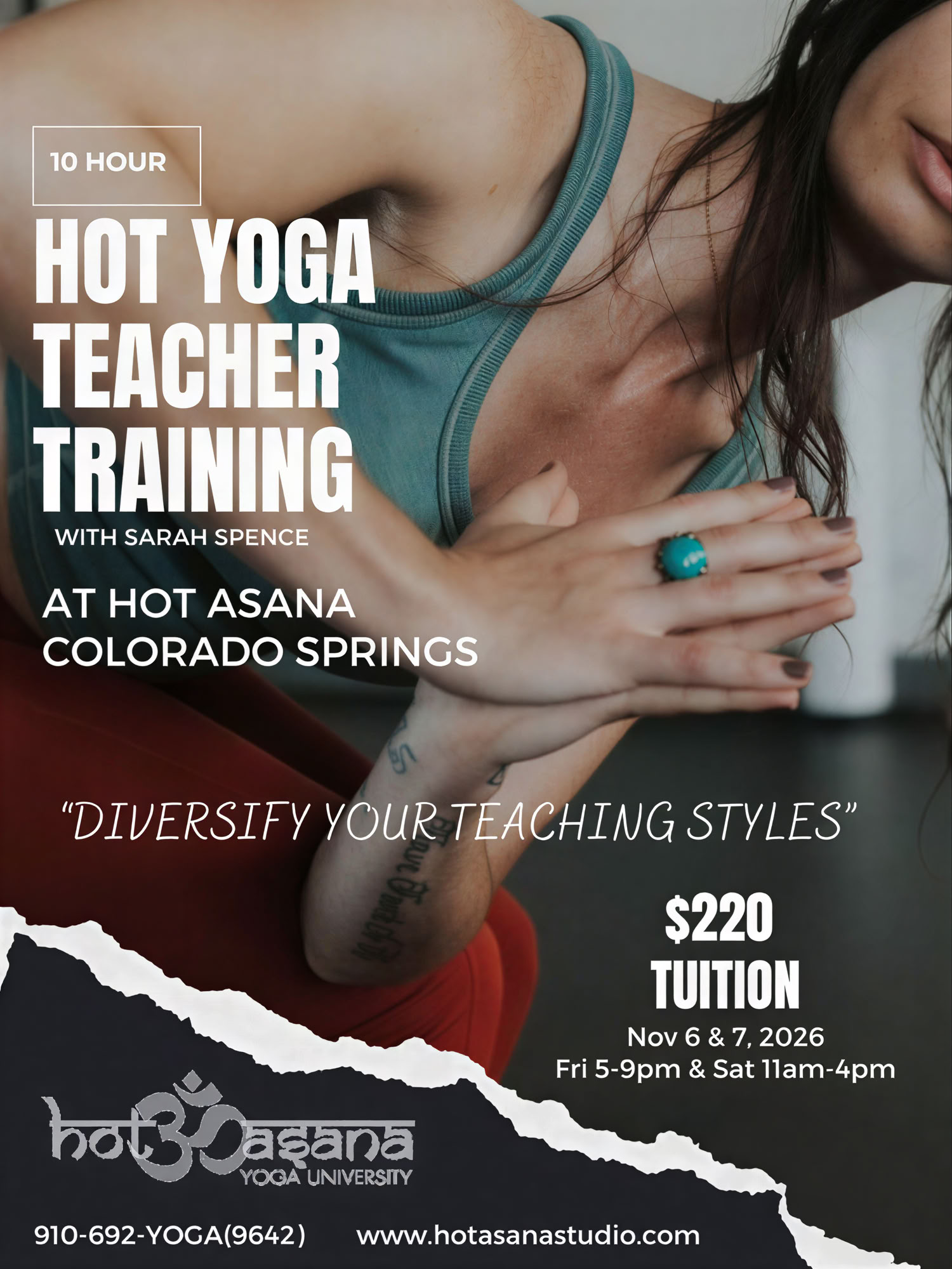 15 Ore | Formazione Insegnanti di Hot Yoga | Southern Pines