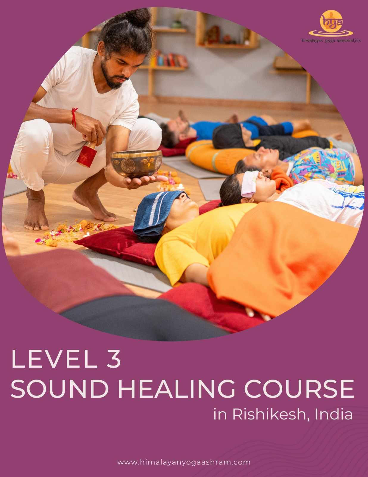 Corso di sound healing livello 1, 2 e 3 a Rishikesh, India HYA
