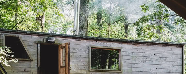 Sauna nel bosco