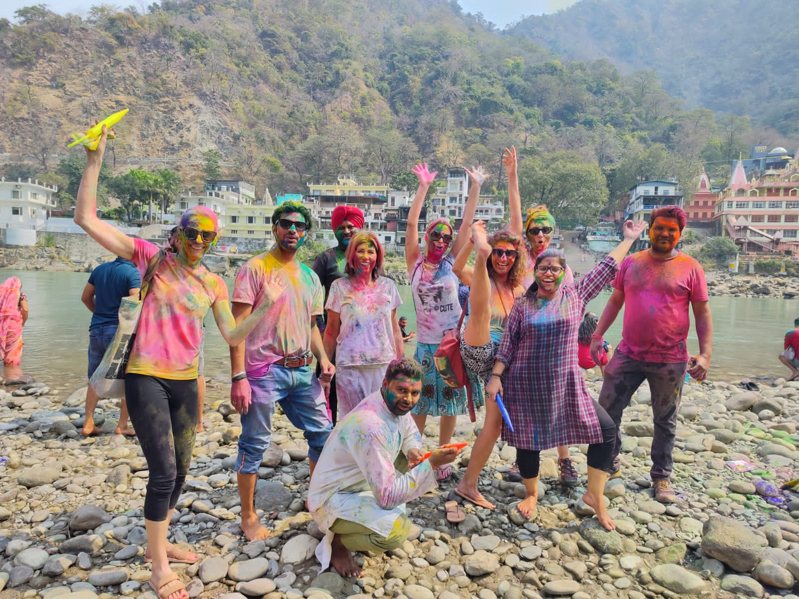 Ritiro del Festival di Holi in India