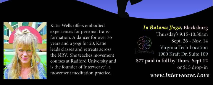 Chakra in movimento presso In Balance Studio, Blacksburg