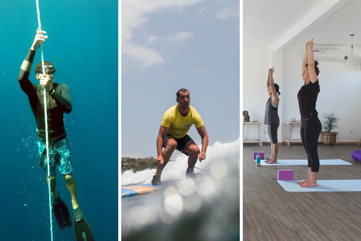 6 giorni di apnea, surf e yoga
