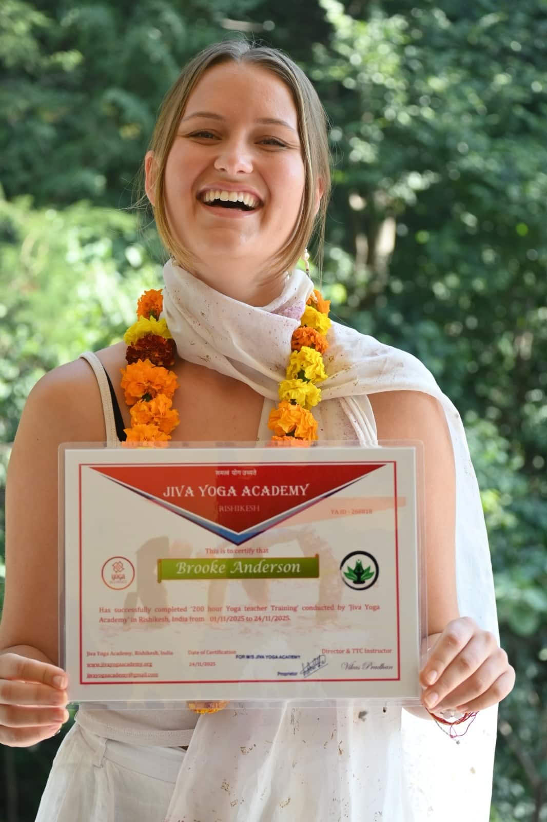 Corso di formazione insegnanti di yoga di 200 ore in India
