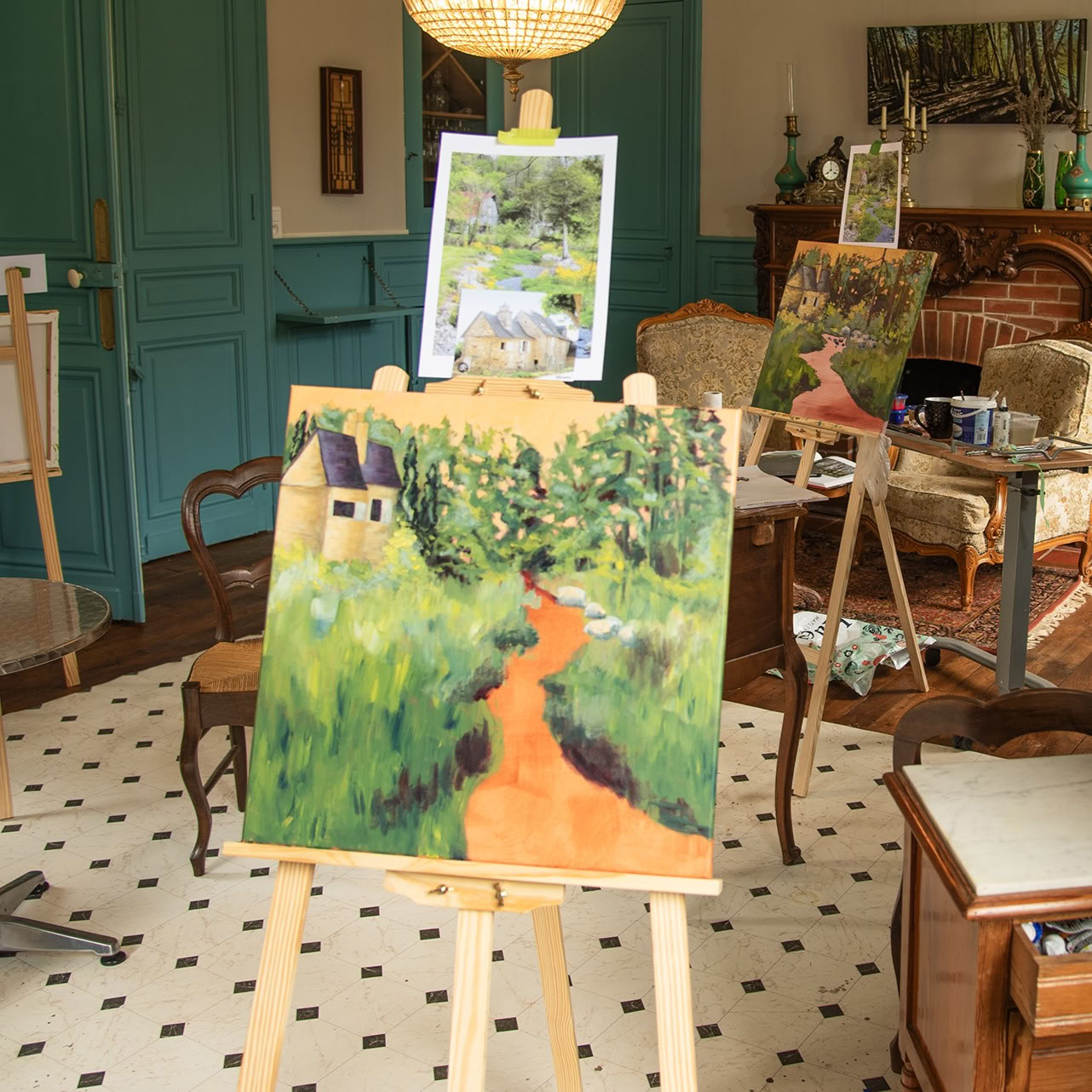 Ritiro di pittura I colori della Francia