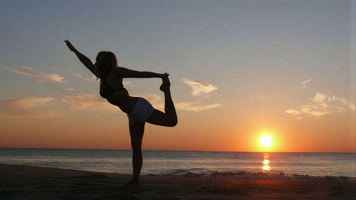 Yoga in spiaggia