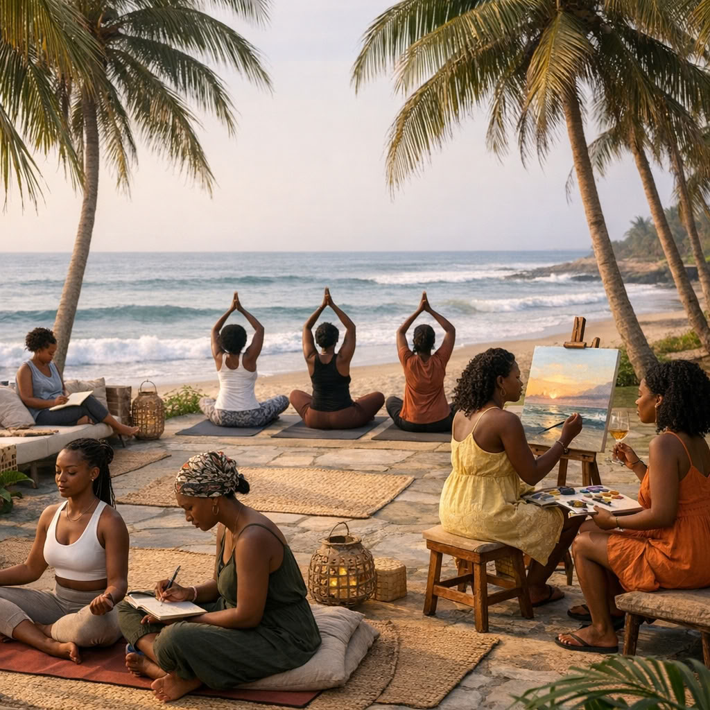 Ritiro per viaggiatrici solitarie – Benessere femminile e scoperta di sé in Ghana