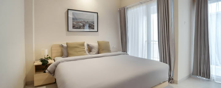 Suite camera da letto al tramonto