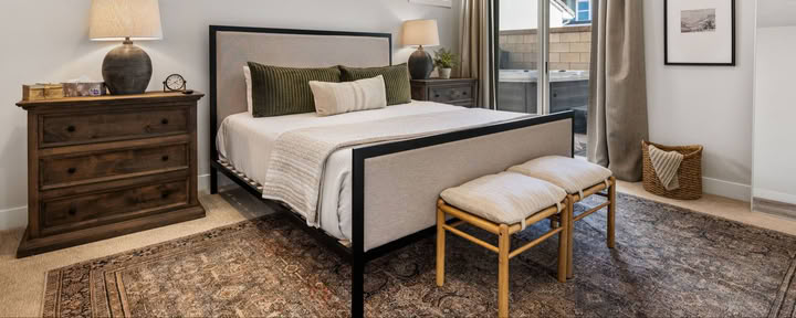Camera da letto e bagno privati in casa per ritiri